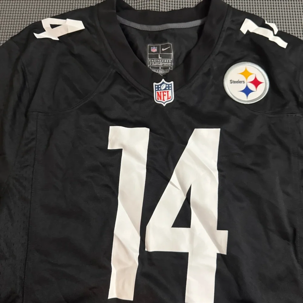 Nike Pittsburgh Steelers George Pickens 14 Jersey Mens Large Black NFL Football